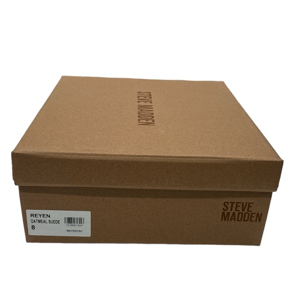Steve Madden Women’s Reyen Platform Boots Oatmeal Suede‎ Size 8 M - Picture 8 of 8